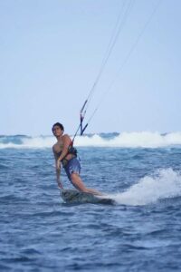 Riding Toeside and Strapless at Habagat Kiteboarding Center Boracay